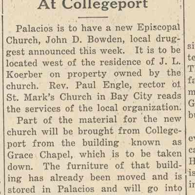 New Episcopal Edifice Planned To Be Built Soon