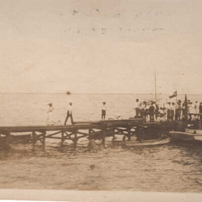 People at pier