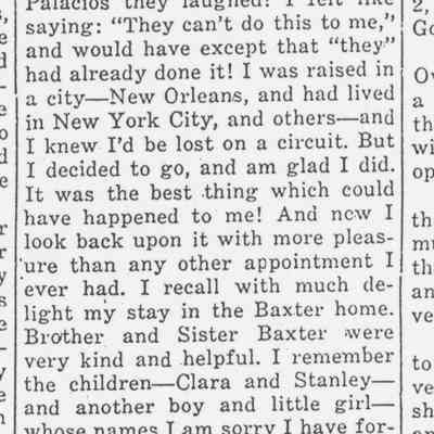 Palacios' First Pastor writes of early days