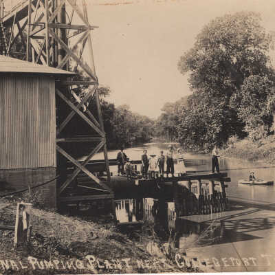 Rice Canal Pumping Plant near Collegeport, Tex