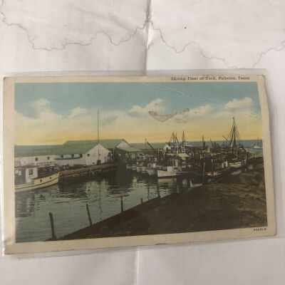 Shrimp Fleet at Dock Postcard