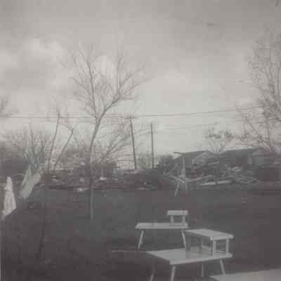 Backyards of Weimars and Milams taken from Milams.