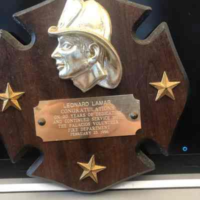 20 Years Volunteer Firefighter Award