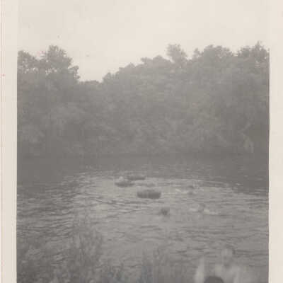 Boys playing in the River
