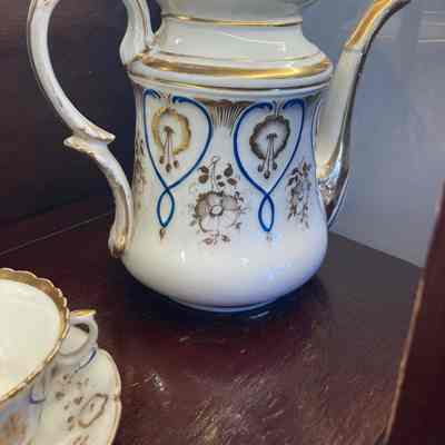 Tall Haviland China Teapot