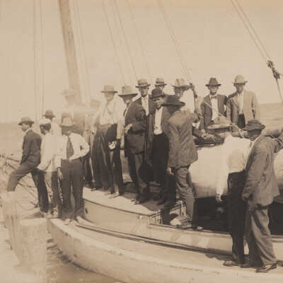 Men posing for picture
