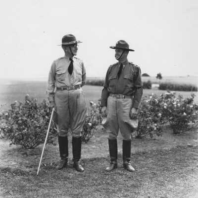 General Hulen and unidentified Person