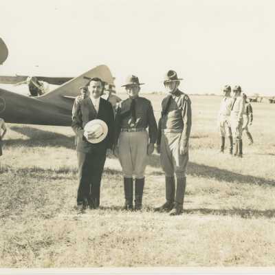 Governor Allred and Officers