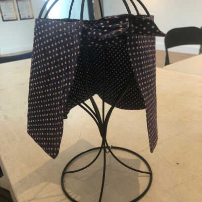 Blue Polka Dot Scarf