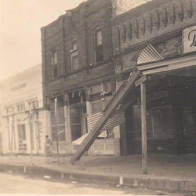 1942 Hurricane Damage on Commerce St.