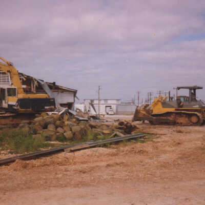 Demolition at Port of Palacios