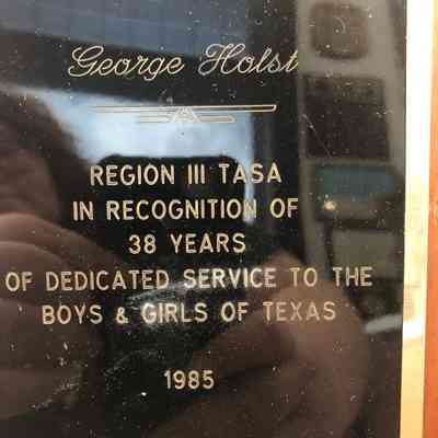George Holst Recognition of 38 Years of Service