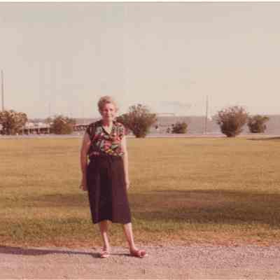 Older Woman on Luther Driveway