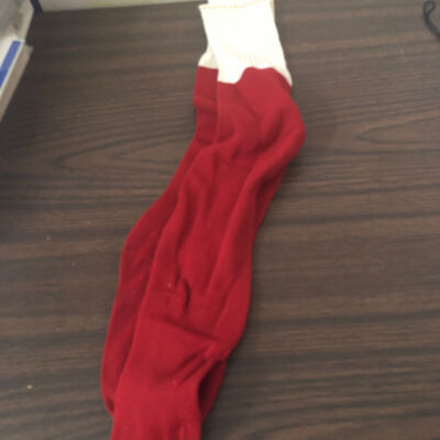 Red and White Cheerleader Socs