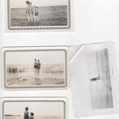Luther family having fun at the beach