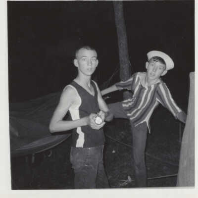 Boys playing around
