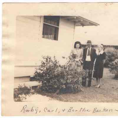 Ruby, Carl, and Bertha Backen