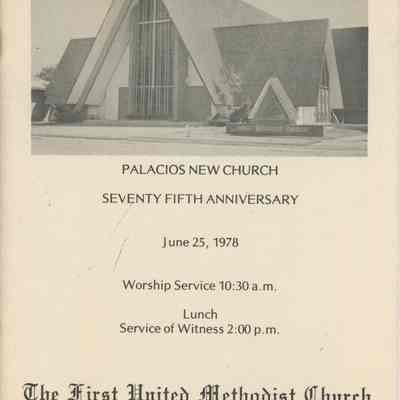 Palacios New Church Seventy Fifth Anniversary