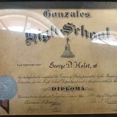 Gonzalez High School Diploma