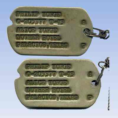 Philip Yonge, dog tags
