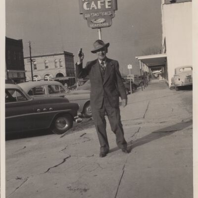 Ruel Foley on Main Street Sidewalk