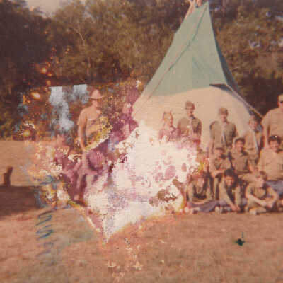 Troop 47-M in group at El Rancho Cima