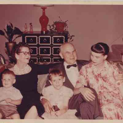 Elsie and Charles Luther with Claire Joy and her children
