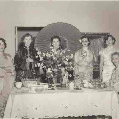 Elsie Luther at a Japanese party