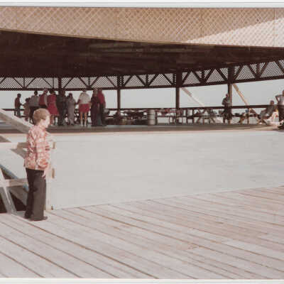 Pavilion entrance from pier
