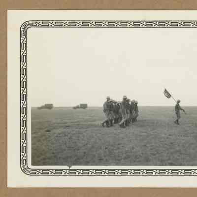 Men marching