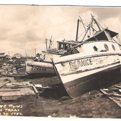 Hurricane damage at Port of Palacios