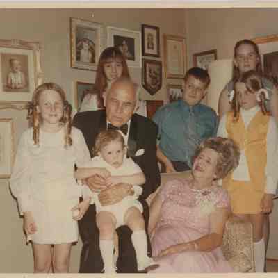 Charles and Elsie Luther with their Grandchildren