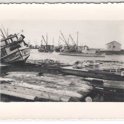 Boats and structure damage