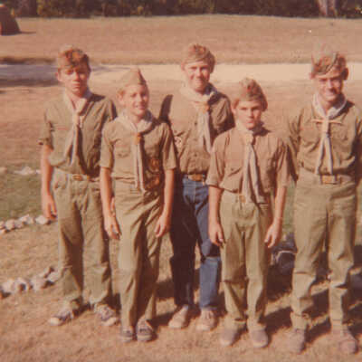 A group of boy scouts