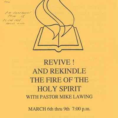 Revive and Rekindle the fire of the Holy Spirit