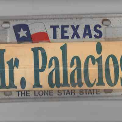 "Mr. Palacios" Texas license plate