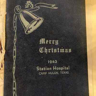 1943 Christmas Menu Program