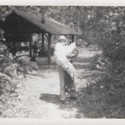 Two Boys along trail