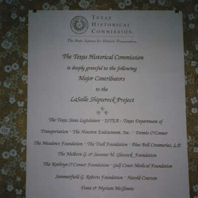 La Salle Shipwreck Project Reception