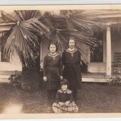 Three Girls in Yard