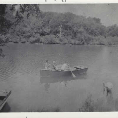 Boys canoeing
