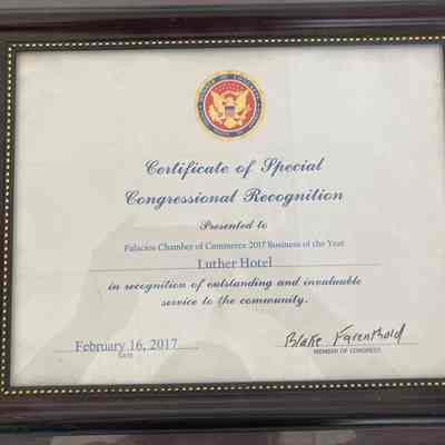 Congressional Recognition to the 2017 Business of the Year