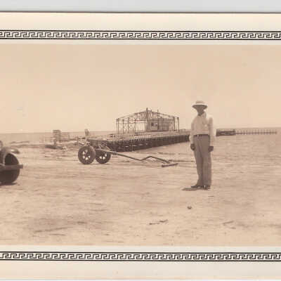 Pavilion, construction worker