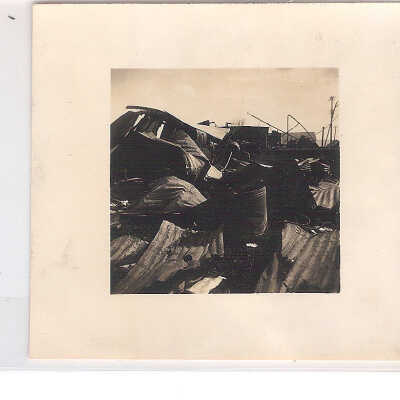 Debris from Hurricane