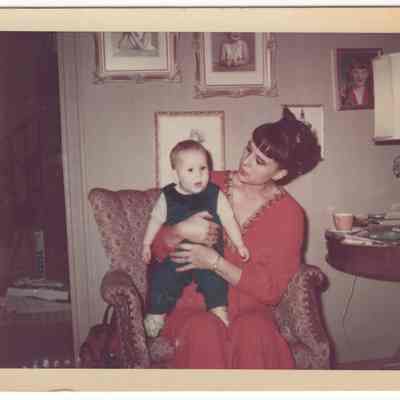 Claire Dilworth holding a baby