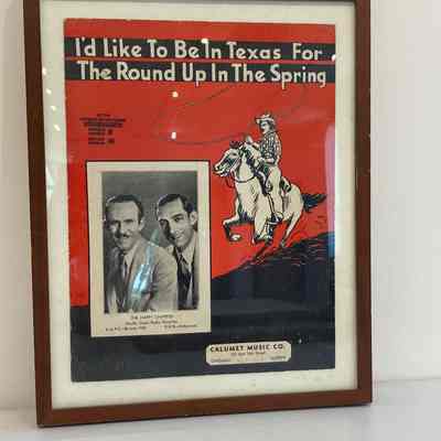 I’d Like to be in Texas for the Round Up in the Spring