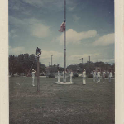 Saluting to the Flag