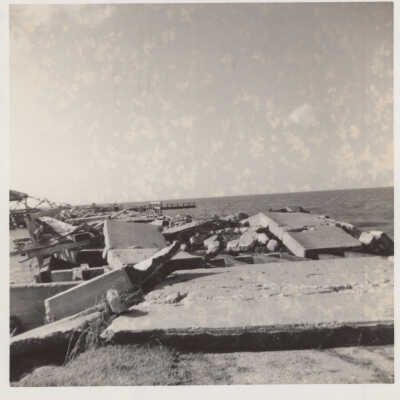 Pier to Pavilion Destroyed.