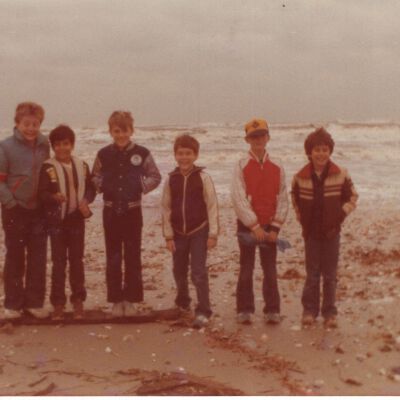 Boy Scouts at Beach
