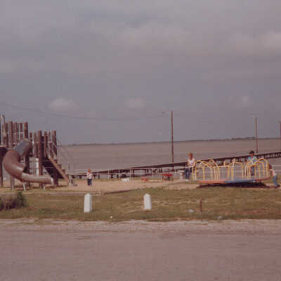 Playground along the bay